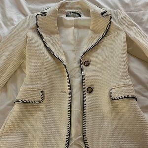 Zara White Blazer